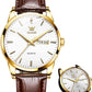 📢📢 50 % RABATT !! ⏰ Herrenuhr im schlichten Design mit Tag- und Datumsanzeige – Analogquarzuhr aus Edelstahl für Herren, klassische Herrenuhr mit leuchtenden Zeigern, Zifferblatt in Schwarz/Weiß/Blau