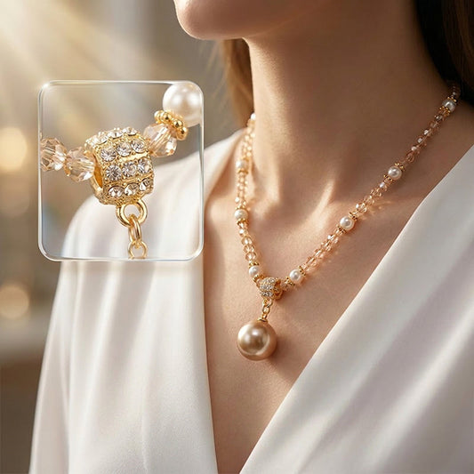 ⏳Zeitlich begrenzt 50% Rabatt⏰Elegante synthetische Perlenkette für Damen📿