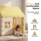 🏰 JETZT 50 % RABATT! ⏰ Kinderspielzelt „Schloss“ – Geräumig und einfach aufzubauen – Atmungsaktiver Stoff, ideal für Spaß drinnen und draußen – regt zum fantasievollen Spielen an ✨🧸