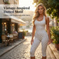 🏆LETZTER TAG 50% RABATT🔥Gepunktetes Neckholder Bodycon Hosen-Set