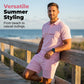 👕 2-teiliges Sommer-Set für Herren – Polo-Shirt & Shorts, atmungsaktiv, bequem & vielseitig für Sport, Alltag & Freizeit ☀️🏌️