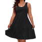 📢📢50% RABATT !! ⏰Ärmelloses Knielanges Kleid für Damen