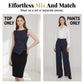 💼✨ Damen Nadelstreifen-Jumpsuit mit Wickelgürtel – Eleganter Einteiler, Schmeichelhafter V-Ausschnitt & Weites Bein, Mühelos vom Büro zum Abendessen