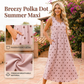 👗 ZEITLICH BEGRENZT 50% RABATT! 🌞 Ärmellose Damen-Maxikleid mit Punktemuster, Taschen, V-Ausschnitt – Sommer-Sundress