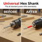 🔧 Universal 1/4" Schaft Pagoda Innensechskant-Bits – Wolfram-Stahl, magnetisch & stufenlos