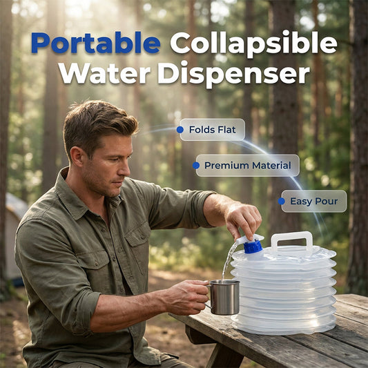 💧BPA-freier Faltwasserbehälter – aus lebensmittelechtem Kunststoff, geruchsneutral & stabil, perfekt für Trinkwasser, Kochen & Outdoor 🏕️