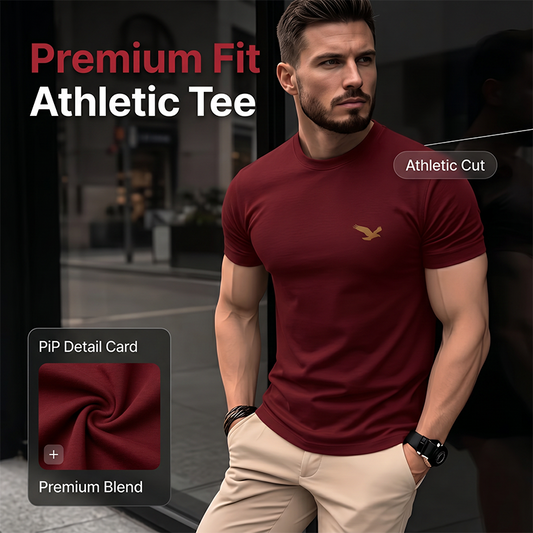 📢📢50% RABATT!! ⏰Herren Klassisches Slim Fit Rundhals T-Shirt