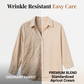 👚 50% RABATT! 🔥 Damen lässige weite Apricot-Bluse – Langarm, Knopfleiste & Kragen – Leicht, vielseitig & perfekt für Alltag oder Büro – femininer Look mit Komfort 🌸✨👔