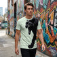 Herren Atmungsaktives Grafik-Print T-Shirt