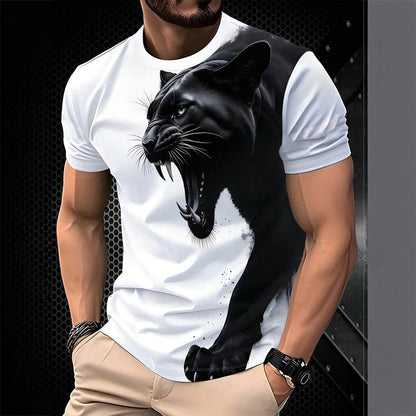 Herren Atmungsaktives Grafik-Print T-Shirt