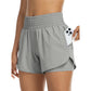 🔥 50% RABATT – Nur für kurze Zeit! 🏃‍♀️ Damen Sportshorts ✨ Schnell trocknend, leicht & ideal für Laufen, Tennis, Yoga und Fitness