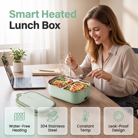📢📢50% RABATT!! ⏰ Tragbare Elektrische Lunchbox – Aufwärmen ohne Wasser