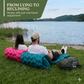 🏕️🛏️Luftmatratze mit Fußpumpe🦶 Einfach Aufblasbar Gästematratze für Reise