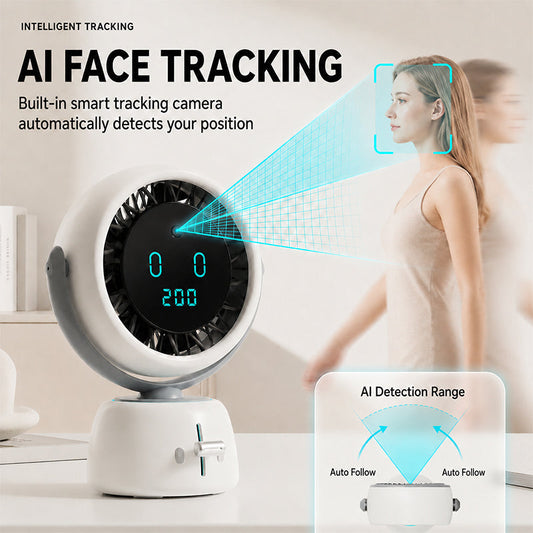 Intelligenter Gesichtsverfolgender Tischventilator