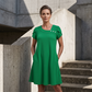 Damen Lässiges Kurzarm T-Shirt Minikleid