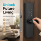 🚪🔒Smartes Fingerabdruck-Türschloss für Innentüren aus Holz – Kein Bohren erforderlich🔥