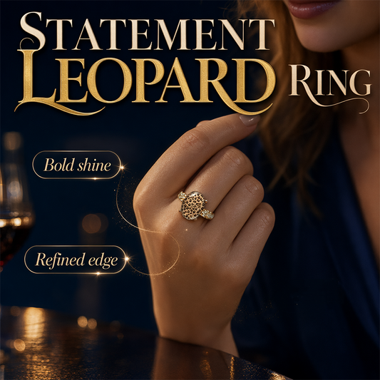 🐆 50% RABATT! 💍 Vintage Leopardenmuster Ovaler Ring – Einzigartiges Design, elegant & robust – Perfekt für jeden Tag & besondere Anlässe ✨