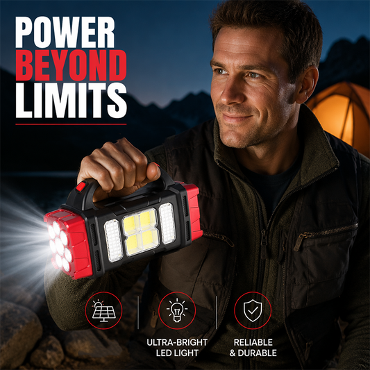 ⛺ 50 % Rabatt – Wiederaufladbare LED-Taschenlampe – leistungsstark, wasserdicht & kompakt – ideal für Camping, Outdoor & Notfälle 🔦