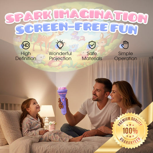 🌙🧸Kinder Projektionslampe | Sanftes Nachtlicht & Lernspielzeug