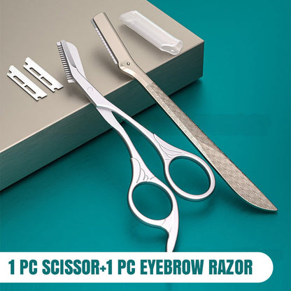 🔥 Heute -50 %! ✂️ Augenbrauenschere aus Edelstahl mit Kamm