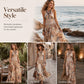 🎉 2026 Sale — Über 24.000 verkauft! 💞 Damen Neckholder Boho Maxikleid