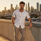 ☀️ 50% RABATT! 👔 Herren Geometrisches Muster Kurzarmhemd – Locker sitzend, weich & luftig – Perfekt für Urlaub & heiße Tage ✨