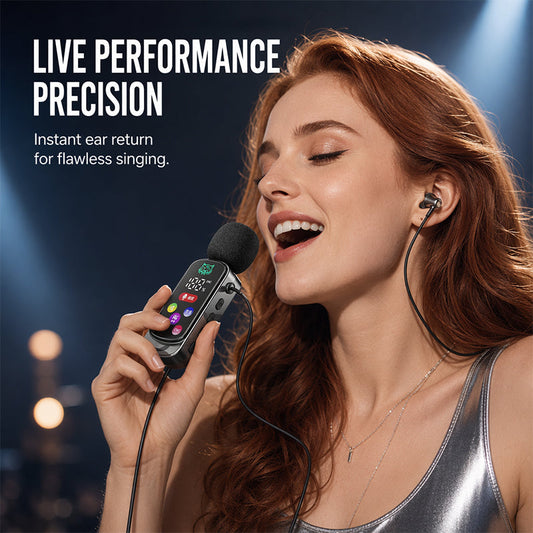 🎤 ZEITLICH BEGRENZT 50% RABATT! 🔥 Bluetooth Karaoke Headset mit sicherem Kragenfederclip 🎧