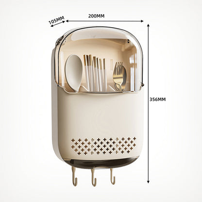 ✨ Wall-Mounted Dustproof Kitchen Utensil Holder 🛠️