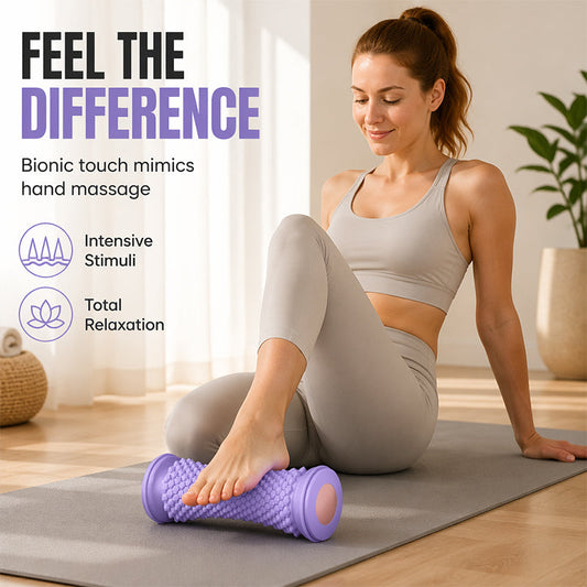 🦶 50% RABATT! ✨ TPE-Fußmassageroller – Lindernt Schmerzen bei Plantarfasziitis 💆‍♀️