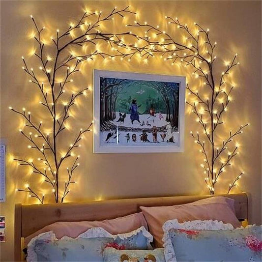 🌿 50% RABATT! 💡 LED-Lichterkette im Ranken-Design – 144 LEDs, 2,3 m, dimmbar & IP55 – Perfekt für Garten, Balkon, Zimmer & Partys ✨