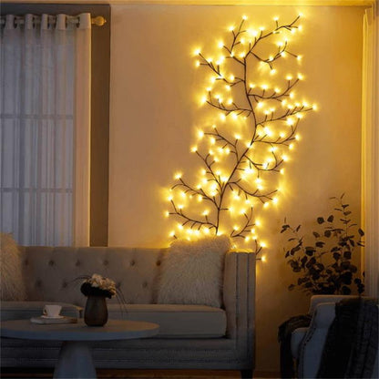 🌿 50% RABATT! 💡 LED-Lichterkette im Ranken-Design – 144 LEDs, 2,3 m, dimmbar & IP55 – Perfekt für Garten, Balkon, Zimmer & Partys ✨