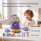 🏺 50% RABATT! ✨ Elektrische Töpferscheibe für Kinder – Komplettes DIY Ton-Bastelset🖌️