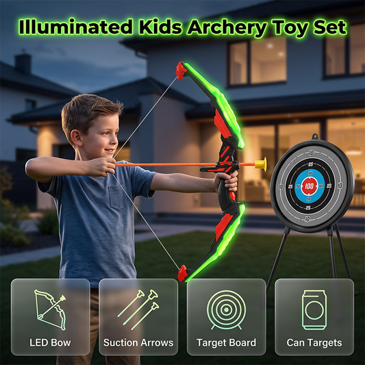 🏹 ZEITLICH BEGRENZT 50% RABATT! ✨ Kinder Pfeil und Bogen Spielzeug-Set – Outdoor Bogenschießspiel für Kinder 🎯
