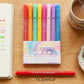 🖍️50% RABATT! ✨ 8er Set Doppelspitzen Muster-Textmarker – Verschiedene Muster für Notizen📒
