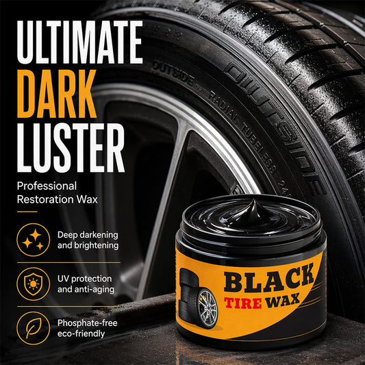 🚗 BLITZANGEBOT: 50% RABATT! ✨ Reifenrestaurierungswachs – 80g – Wasserbasierte Formel & Hochglanzfinish für Autos & Motorräder 🏍️