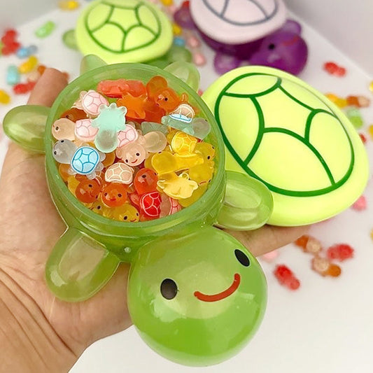 🐢 50% RABATT! 🌙 Süßes Mini-Schildkröten-Spielzeug – Leuchtet im Dunkeln, weich & kindersicher – Perfekt für Badezeit & Kuschelstunden