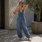 💥Neuheiten-Aktion: 50 % Rabatt👖Damen Plus Size Neckholder Geraffter Jumpsuit