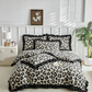 🐆 JETZT 50% RABATT! 🛌 Leoparden-Druck Rüschen-Bettbezug-Set – Weiches Gewebe, schickes Rüschendetail & lebendiger Druck – Perfekt für ein kühnes, gemütliches Schlafzimmer ✨