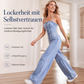 👖 50% RABATT! ✨ Damen‑Jeansoverall mit Spaghettiträgern und weitem Bein – Lässiger Sommerlook
