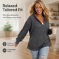 Damen Langarm Casual Hoodie Top 👕 Ein gemütliches Wohlfühlstück für kühle Morgen & entspannte Tage ✨