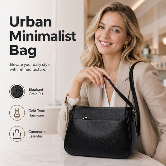 🎉 ZEITLICH BEGRENZT 50% RABATT! 👜 Elegante Damen Schulter-Umhängetasche – Urbanes Minimalistisches Design, Geräumiges Innenfach & Hochwertiges PU-Leder ✨