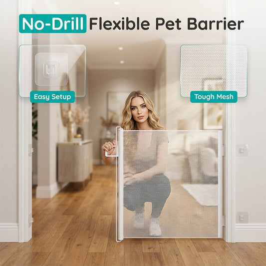 🐶 50% RABATT! 🛡️ Verstellbare Innenschutzbarriere – Haustier- & Babygitter, flexibel & sicher – Perfekte Sicherheitslösung für Ihr Zuhause 🏡