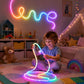 🐉 50% RABATT!✨ Drachenschuppen‑gewebtes LED‑Neon‑Seilleuchte 🌈