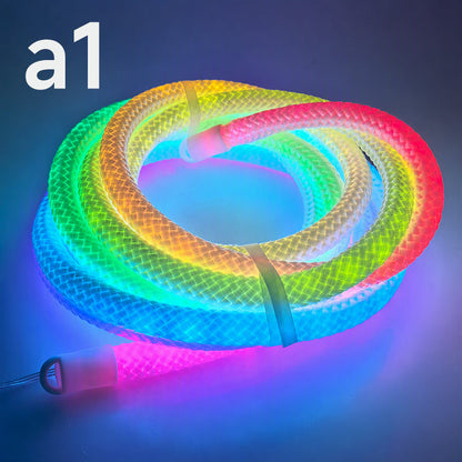 🐉 50% RABATT!✨ Drachenschuppen‑gewebtes LED‑Neon‑Seilleuchte 🌈