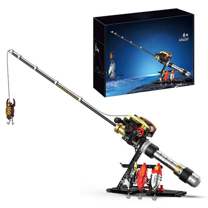 🎣✨50% RABATT! Realistisches Angelruten‑Bausteinset, detailgetreu 🧩
