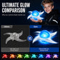🌀 Leuchtendes Shuriken-Prop – LED-Spirale, rotierend ✅