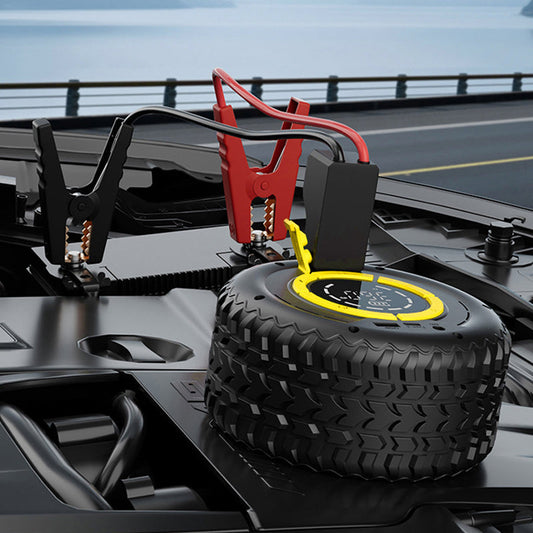 🚗 50% RABATT! ⚡ 2‑in‑1 Starthilfe & Reifenfüller – Für Notfälle im Auto ✨