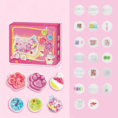 ⏳Zeitlich begrenztes Angebot⏳ DIY-Squishy-Bastelset – Katzenpfoten- oder Kugelmotiv zum Selbstgestalten