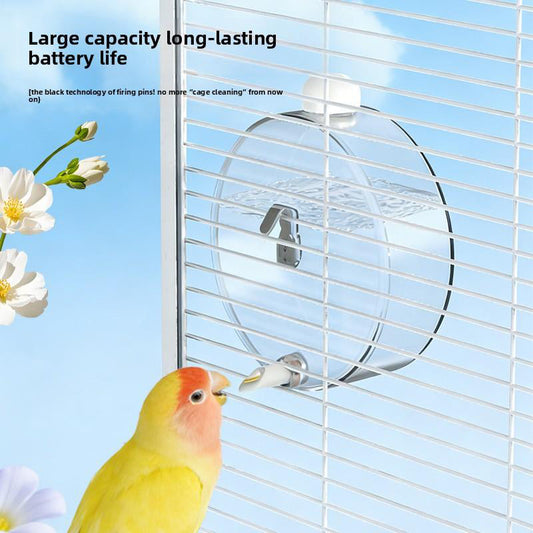 🐦50% RABATT! 💧 Transparenter hängender Vogeltränker mit Kupferstift, wetterfest für Garten und Balkon💦
