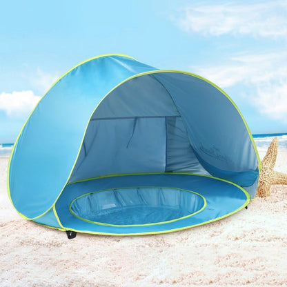🏖 -50%! 🌞 Tragbares Anti-UV-Babystrandzelt – UPF 50+ – 120×80×70 cm – Automatisches Aufklappen & Leicht – Ideal zum Schutz Ihres Babys vor der Sonne 👶